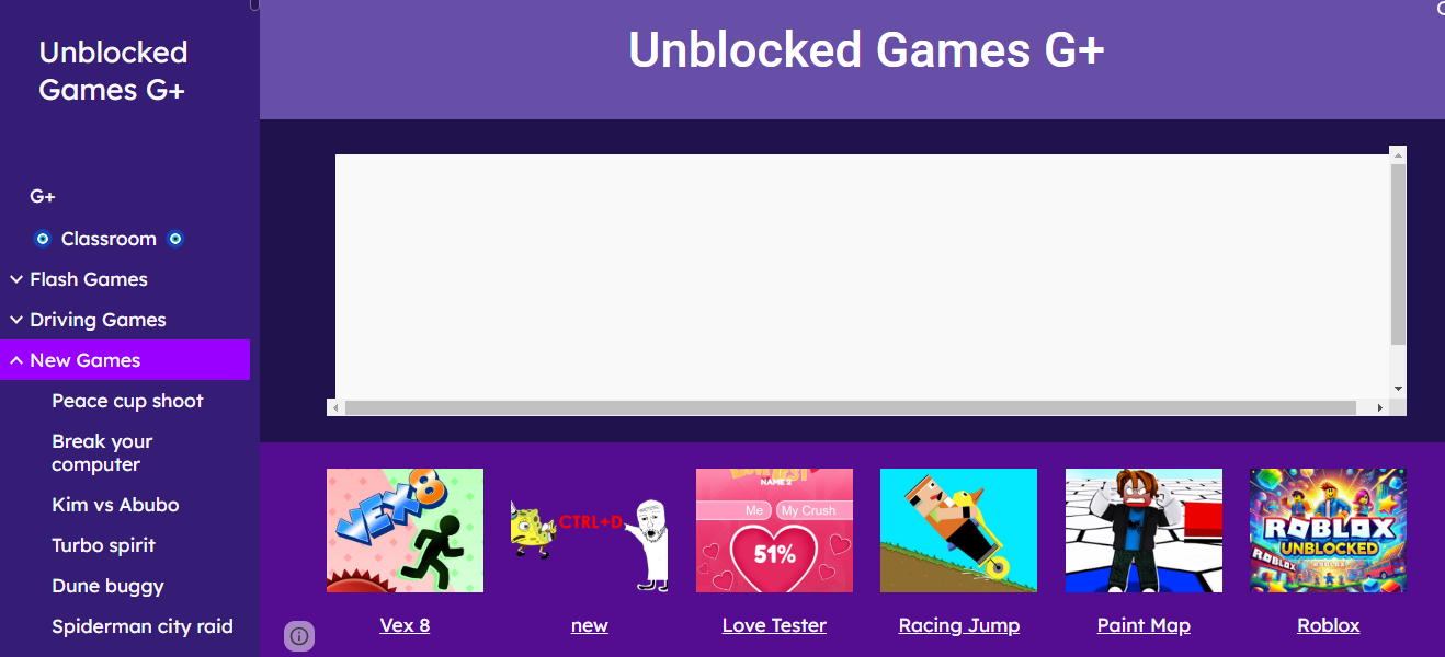 Unblocked Games G+